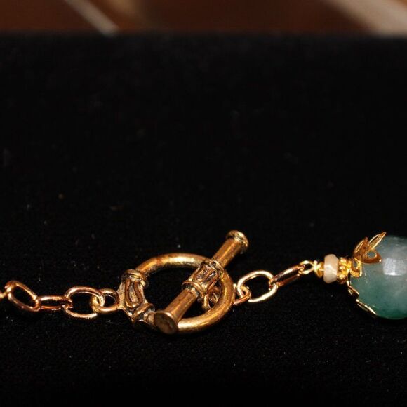 Amazonite necklace with matching earrings - Picture 4 of 8